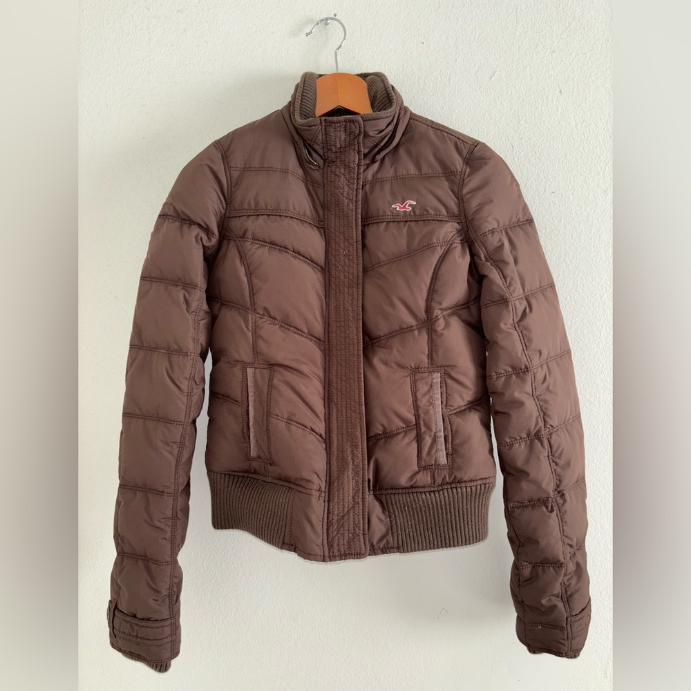 Hollister Faux Fur Lined Bomber Jacket